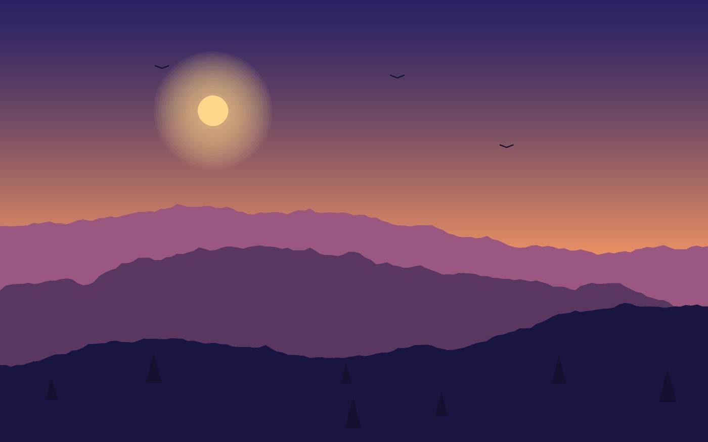 Landschapsillustratie