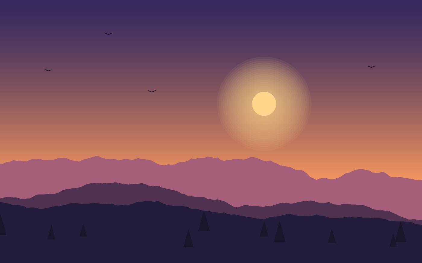 Landschapsillustratie