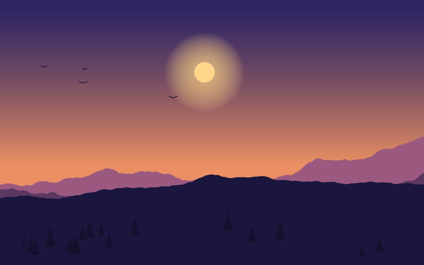 Landschaftsillustration
