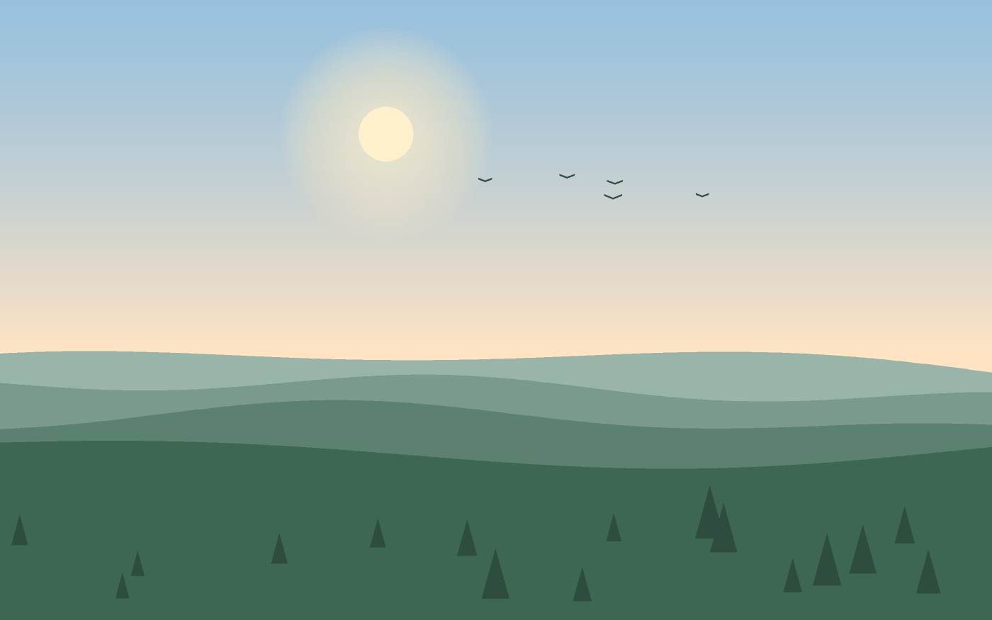 Ilustrace krajiny