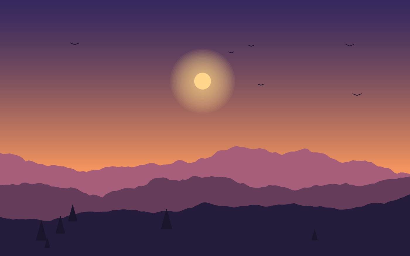 Ilustrace krajiny