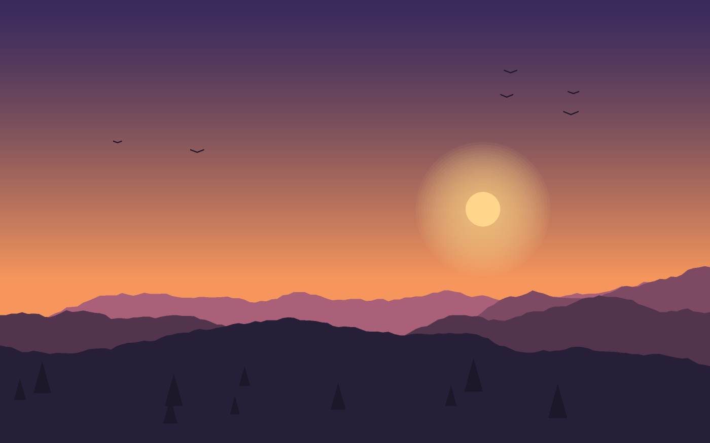 Landschaftsillustration