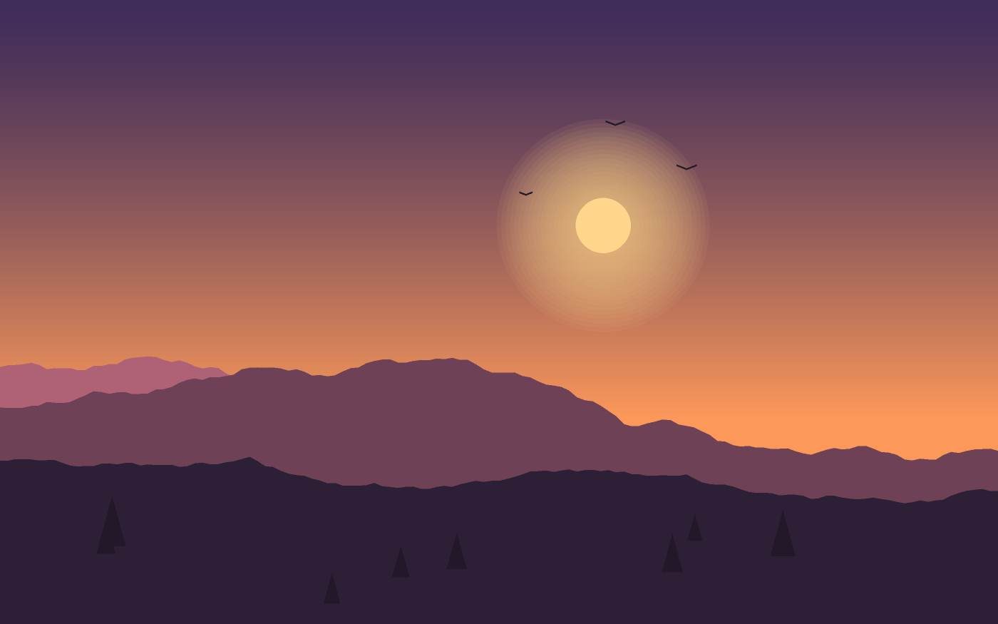 Ilustración de un paisaje