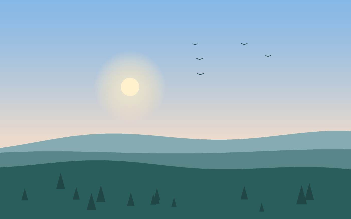 Landschapsillustratie