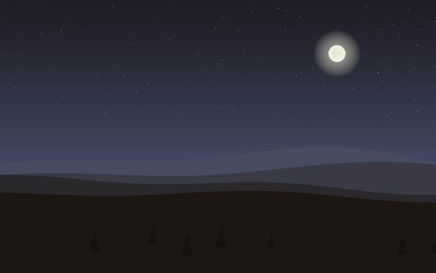 Ilustração de uma paisagem